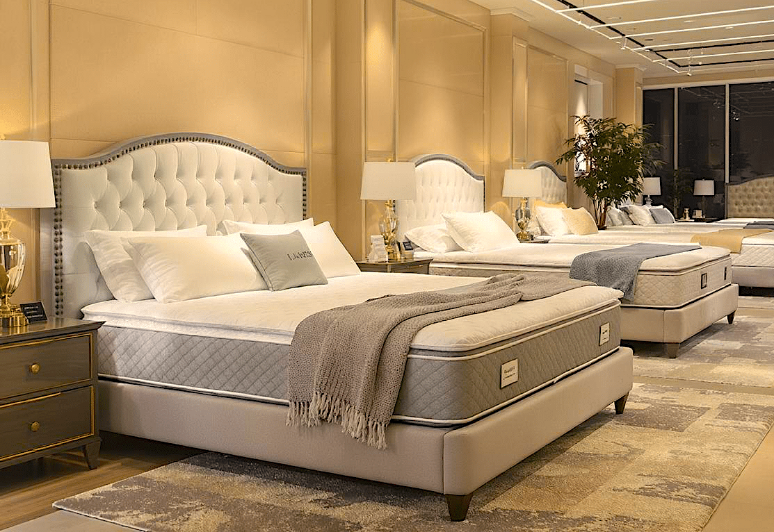 a mattress showroom