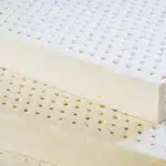 a stack of latex foam slabs