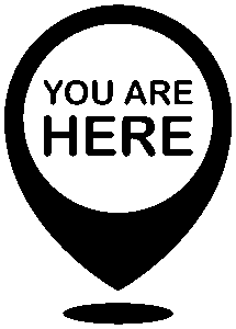 a "you are here" marker