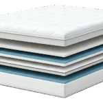 firm fom mattress support layers in a stack
