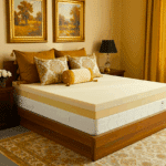 A mattress with 2 toppers