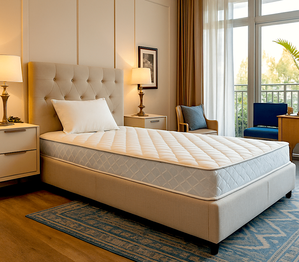 The Downsides of Bed-in-a-Box Mattresses: What to Know Before You Buy 3 Modern bedroom with a mattress setup